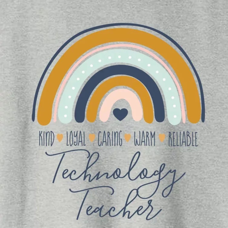 Valentines Day Technology Teacher Appreciation Gift Women's Crop Top Tee