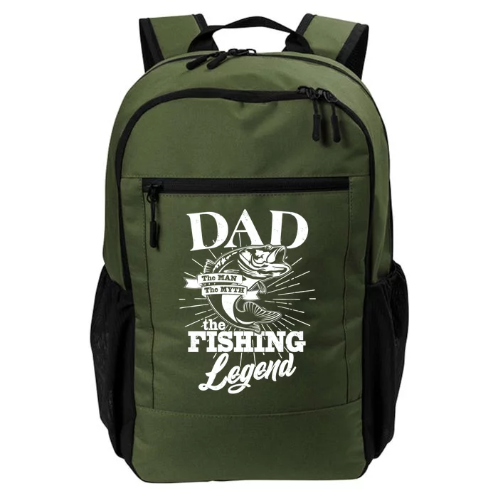 Vintage Dad The Man The Myth The Fishing Legend Daily Commute Backpack