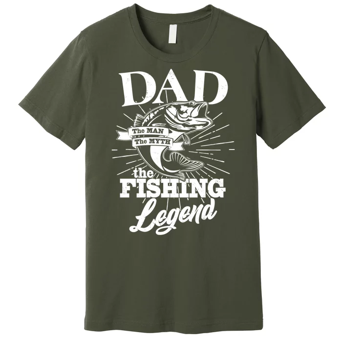 Vintage Dad The Man The Myth The Fishing Legend Premium T-Shirt