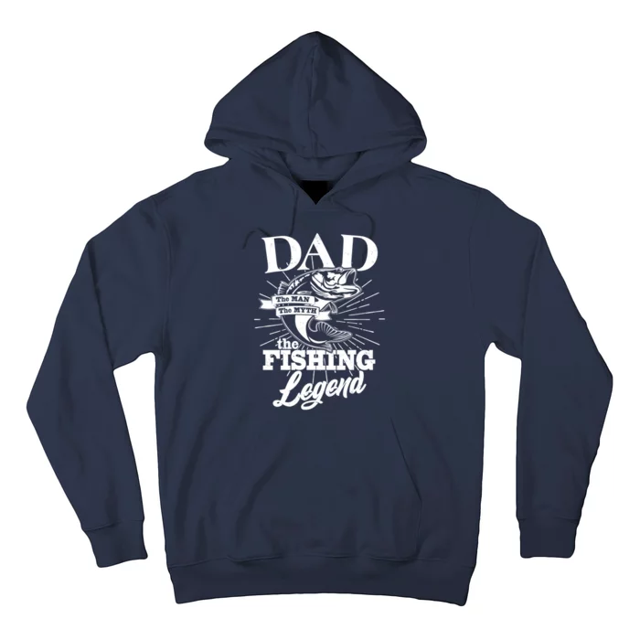 Vintage Dad The Man The Myth The Fishing Legend Hoodie