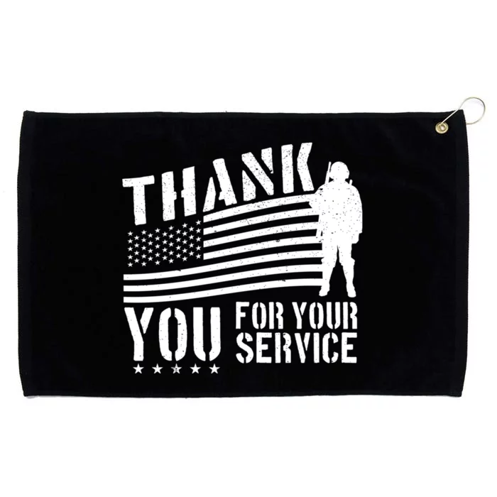 Veterans Day Thank You For Your Service Grommeted Golf Towel