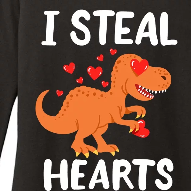 Valentine’s Day Tgiftrex Dinosaur Gift Womens CVC Long Sleeve Shirt