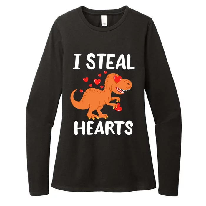 Valentine’s Day Tgiftrex Dinosaur Gift Womens CVC Long Sleeve Shirt