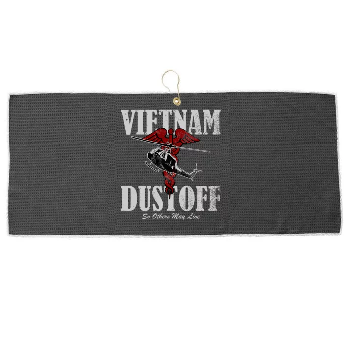 Vietnam Dustoff Uh1 Huey Large Microfiber Waffle Golf Towel