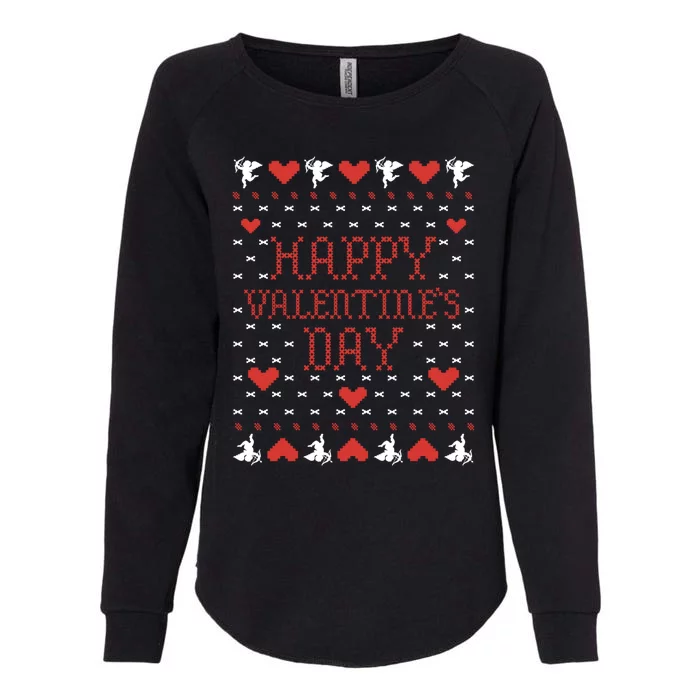 Valentine's Day Ugly Sweater Cute Gift Womens California Wash Sweatshirt