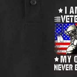 Veteran Day Usa Flag I Am A Veteran My Oath Never Expires Gift Dry Zone Grid Performance Polo