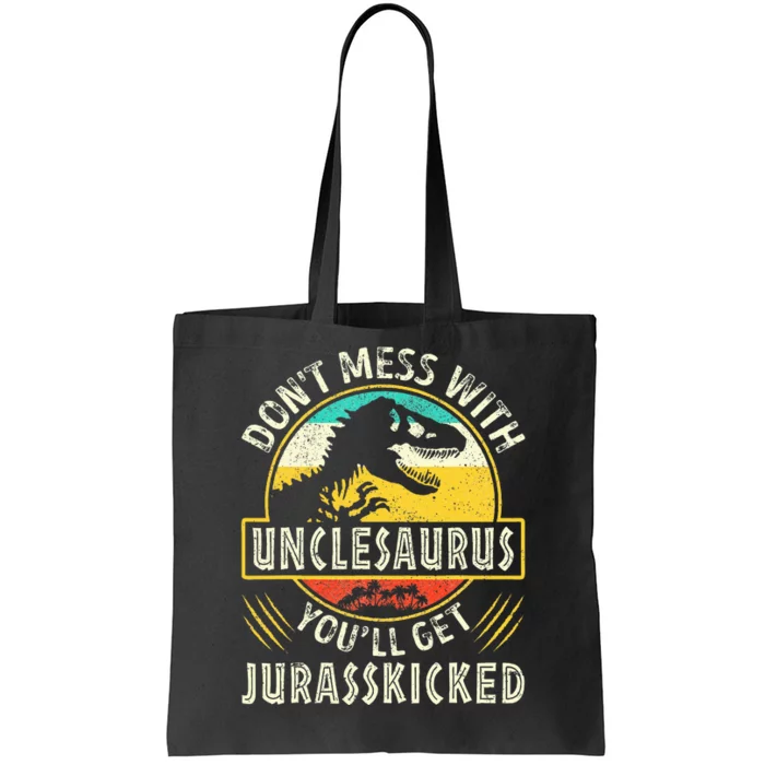 Vintage Dinosaurs Uncle Rex Saurus Family Matching Tote Bag