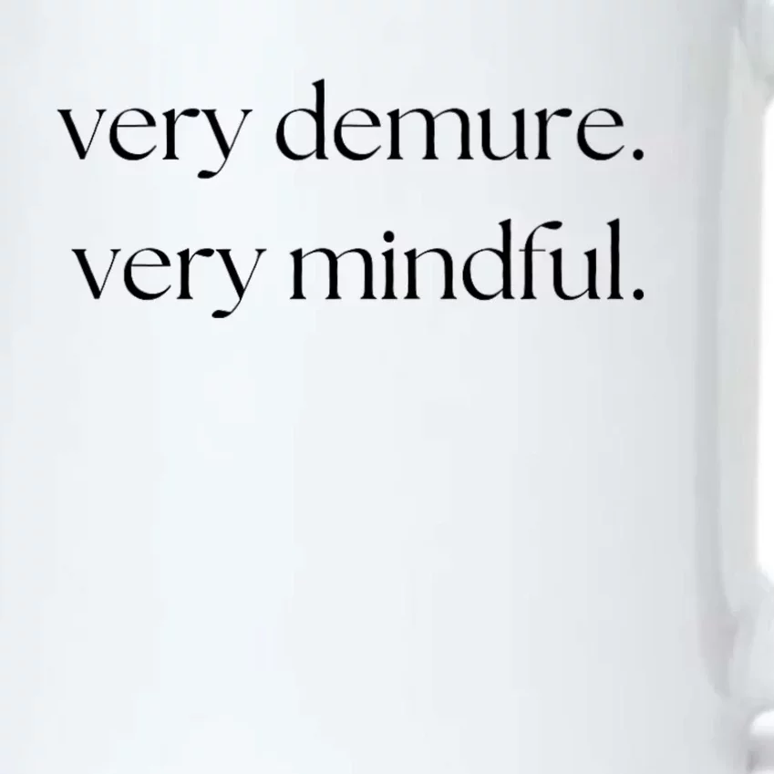 Very Demure Very Mindful Funny Trend Black Color Changing Mug