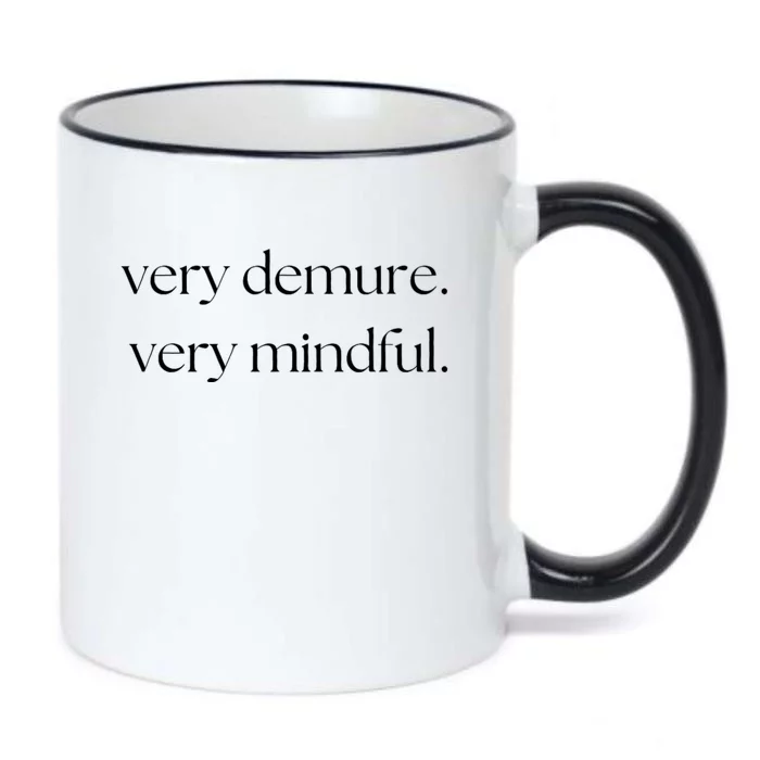 Very Demure Very Mindful Funny Trend Black Color Changing Mug