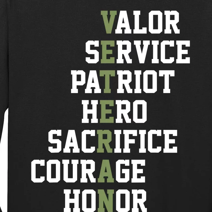 Veterans Day Veterans Thank You For Your Service Tall Long Sleeve T-Shirt