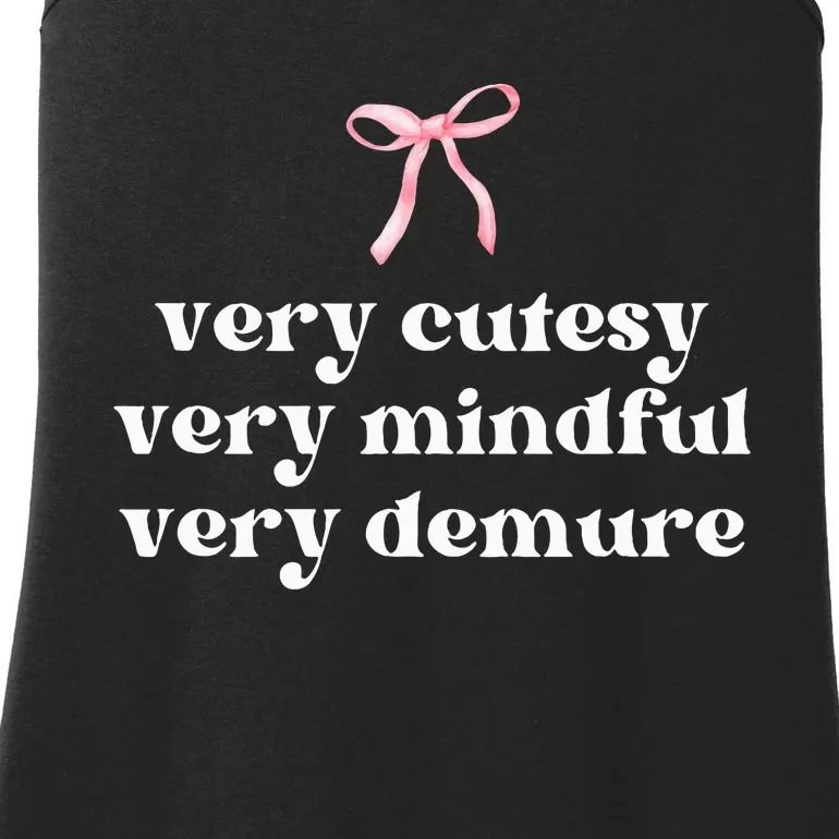 Very Demure Very Mindful Very Cutesy Ladies Essential Tank