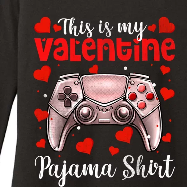 Valentines Day Video Games This Is My Valentine Pajama Meaningful Gift Meaningfu Womens CVC Long Sleeve Shirt