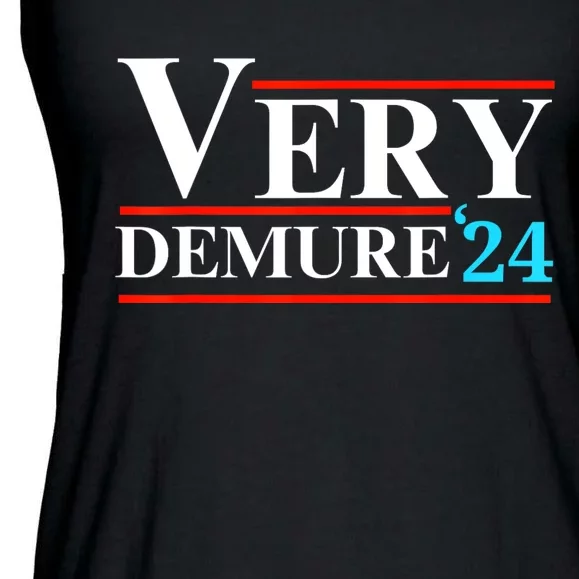 Very Demure Very Mindful Very Cutesy Trending 2024 Ladies Essential Flowy Tank