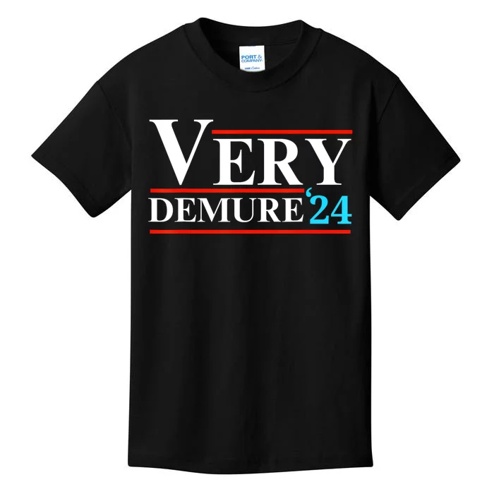 Very Demure Very Mindful Very Cutesy Trending 2024 Kids T-Shirt