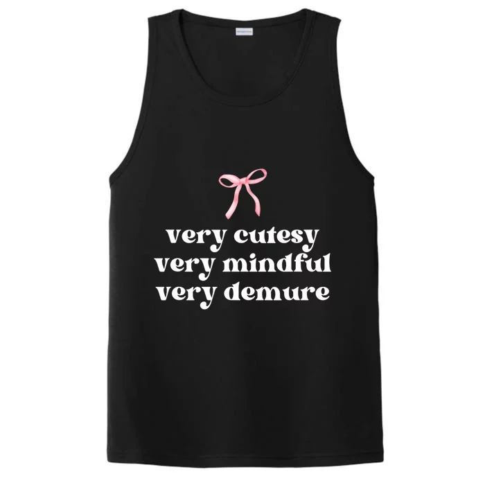 Very Demure Very Cutesy Very Mindful Performance Tank