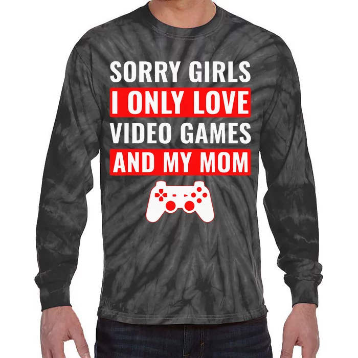 Valentines Day Video Games Tie-Dye Long Sleeve Shirt