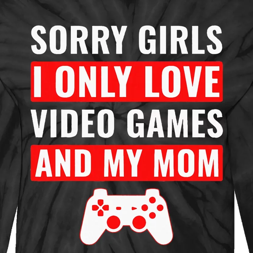 Valentines Day Video Games Tie-Dye Long Sleeve Shirt