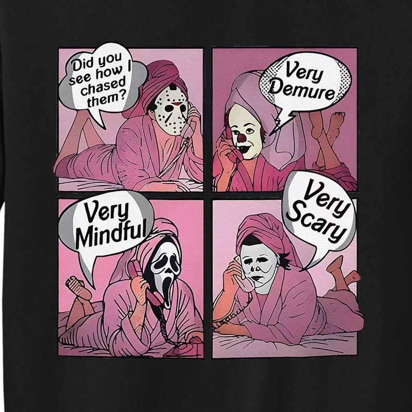 Very Demure Very Minful Very Scary Meme Halloween Sweatshirt