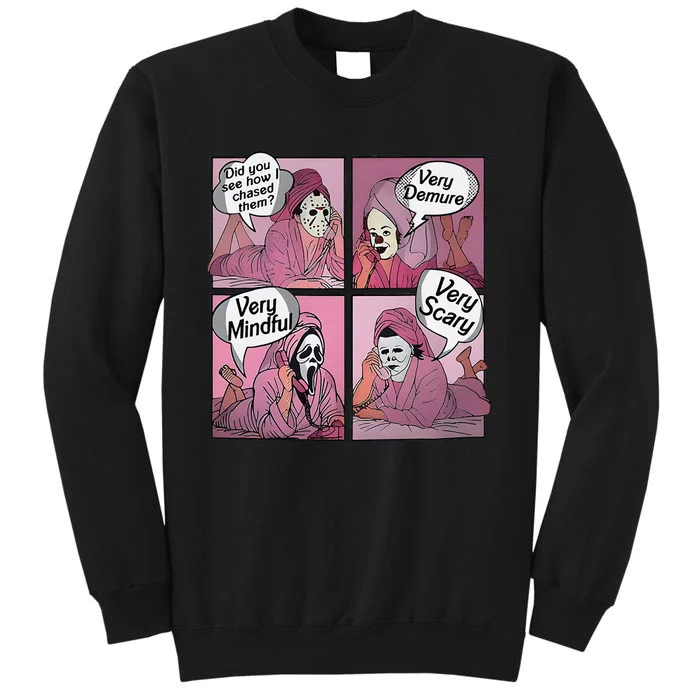 Very Demure Very Minful Very Scary Meme Halloween Sweatshirt