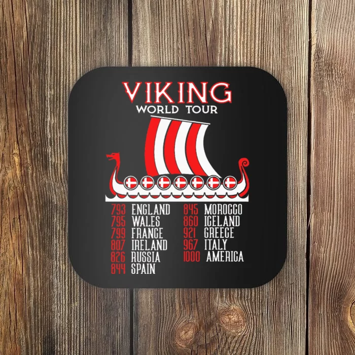 Viking Denmark Viking Ship Longship Vikings Coaster