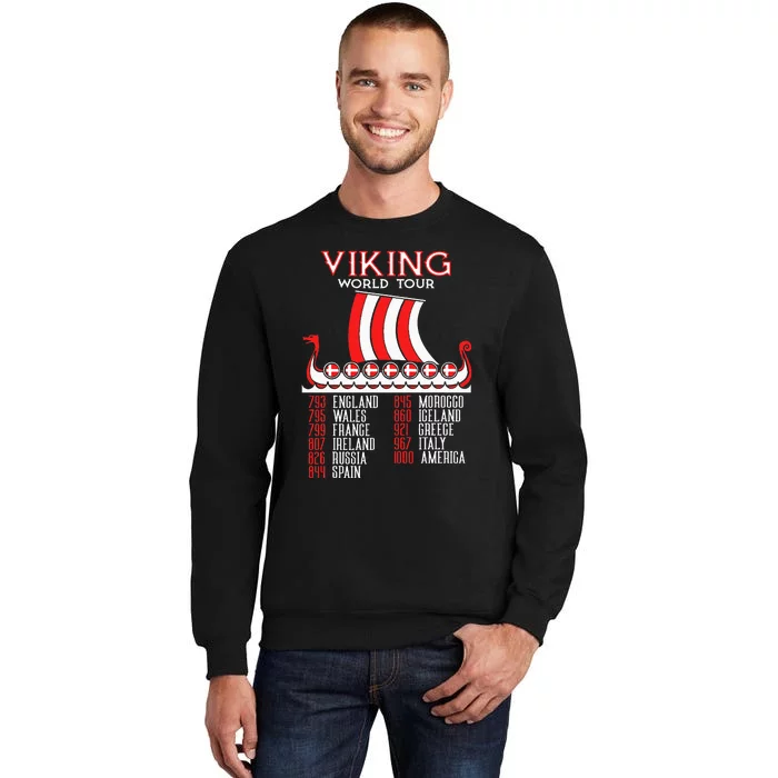 Viking Denmark Viking Ship Longship Vikings Tall Sweatshirt