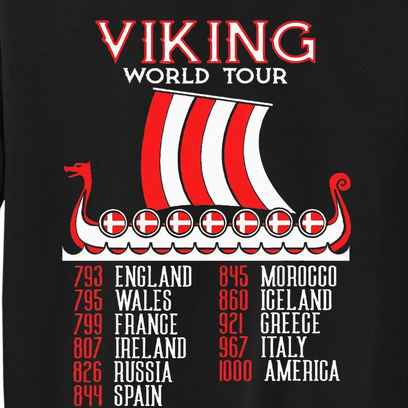 Viking Denmark Viking Ship Longship Vikings Tall Sweatshirt