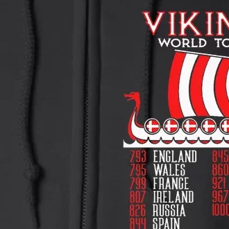 Viking Denmark Viking Ship Longship Vikings Full Zip Hoodie