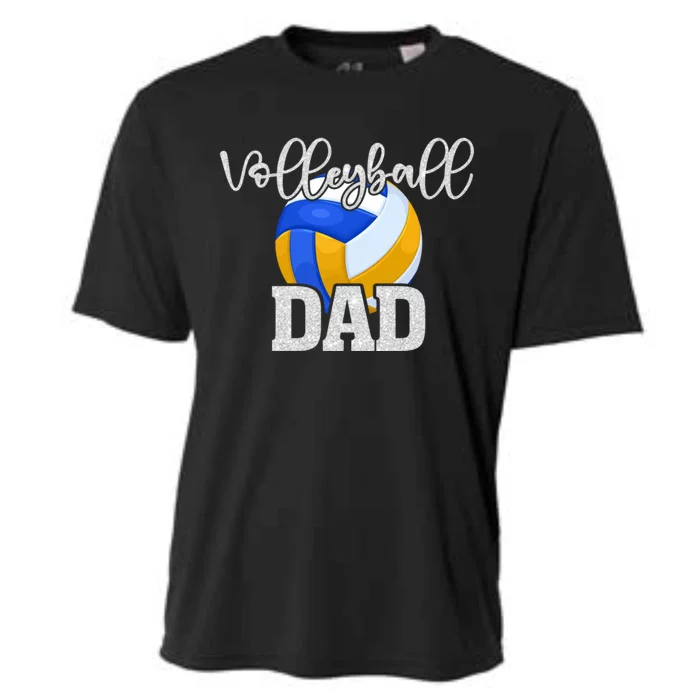 Volleyball Dad Vintage Volleyball Family Matching Great Gift Cooling Performance Crew T-Shirt