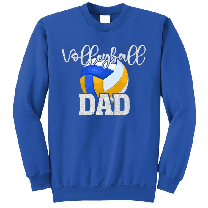 Volleyball Dad Vintage Volleyball Family Matching Great Gift Tall Sweatshirt