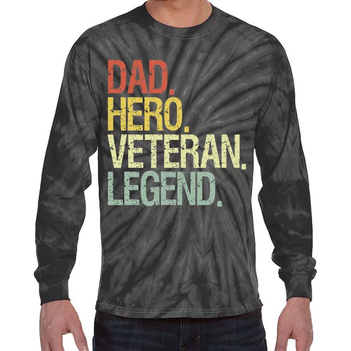 Veteran Dad Tie-Dye Long Sleeve Shirt