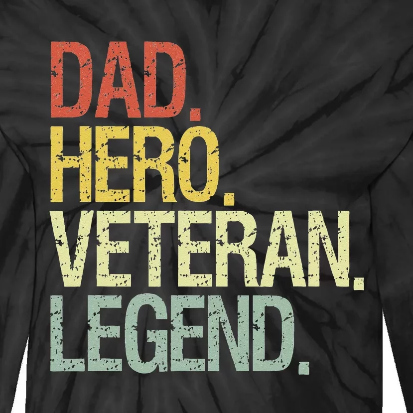 Veteran Dad Tie-Dye Long Sleeve Shirt