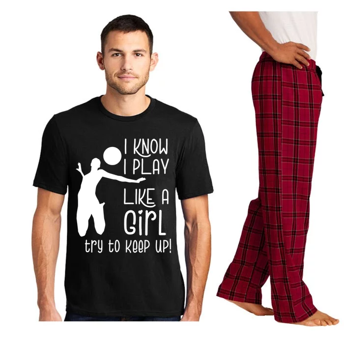 Volleyball Daughter Volleyball Cool Gift Pajama Set