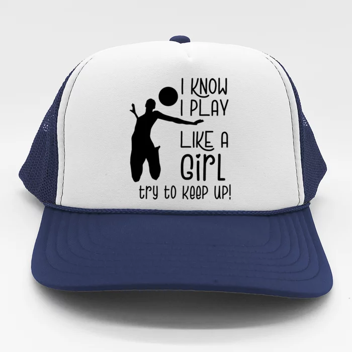 Volleyball Daughter Volleyball Cool Gift Trucker Hat