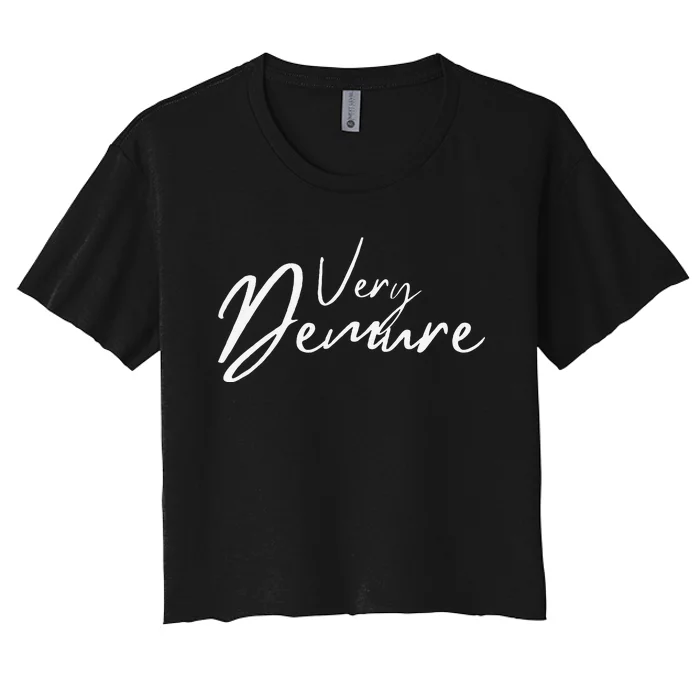 Very Demure Women's Crop Top Tee