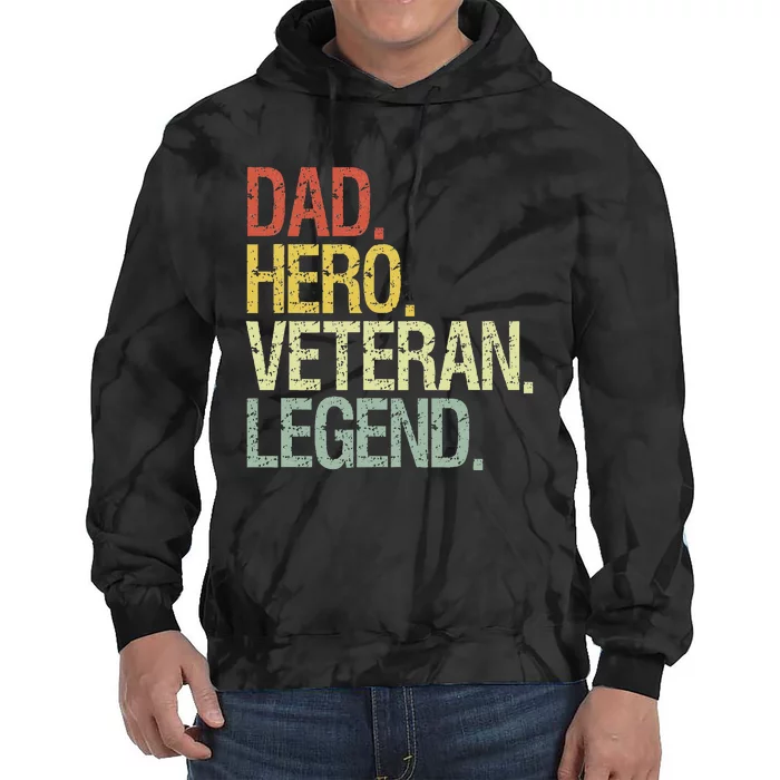 Veteran Dad Tie Dye Hoodie