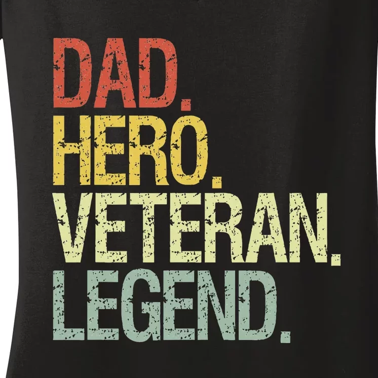 Veteran Dad Women's V-Neck T-Shirt