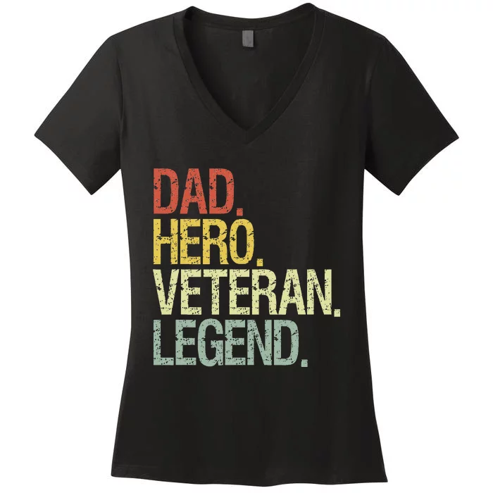 Veteran Dad Women's V-Neck T-Shirt