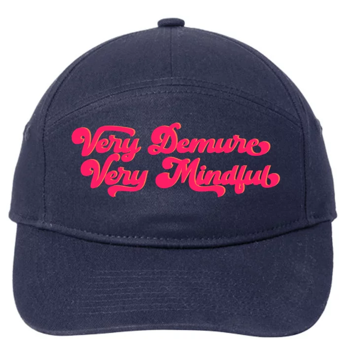 Very Demure Very Mindful 7-Panel Snapback Hat