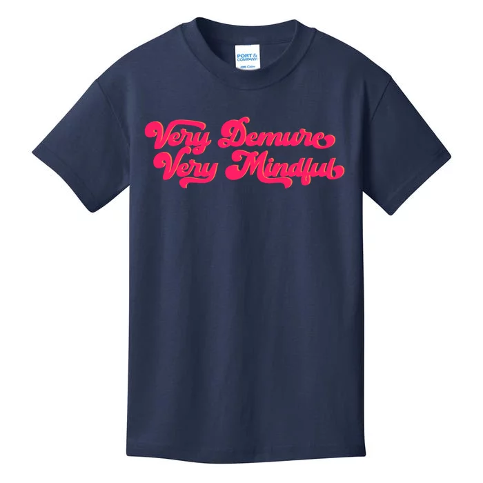 Very Demure Very Mindful Kids T-Shirt