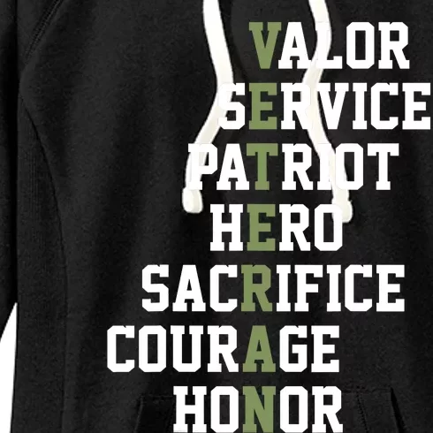 Veterans Day Veterans Thank You For Your Service Women's Fleece Hoodie