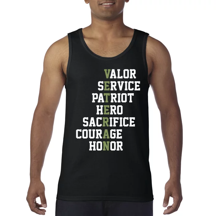 Veterans Day Veterans Thank You For Your Service Tank Top