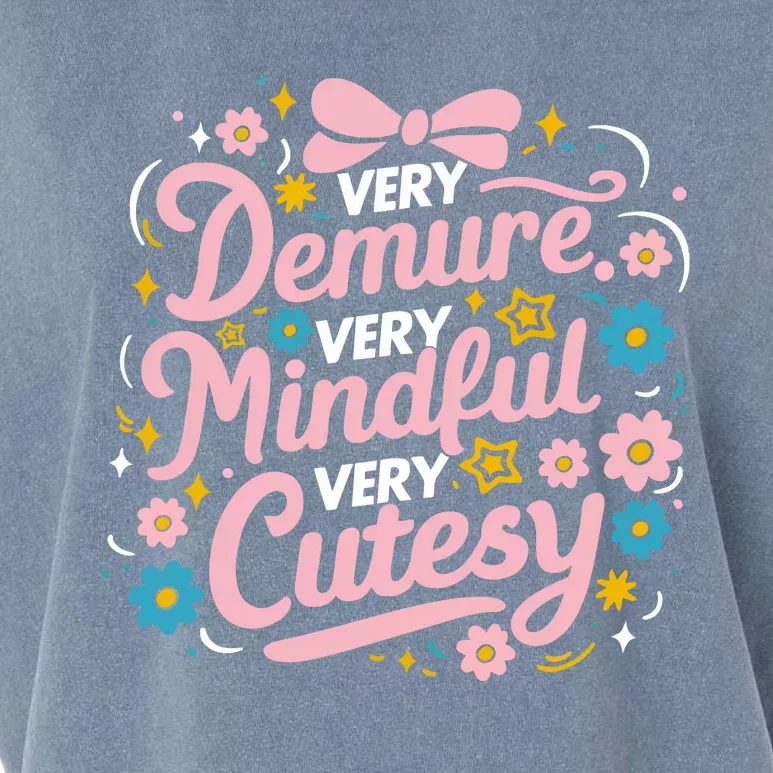 Very Demure Very Mindful Very Cutesy Garment-Dyed Women's Muscle Tee