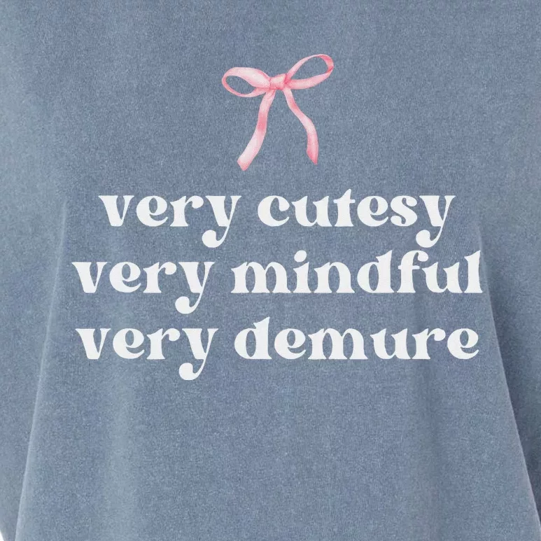 Very Demure Very Mindful Very Cutesy Garment-Dyed Women's Muscle Tee