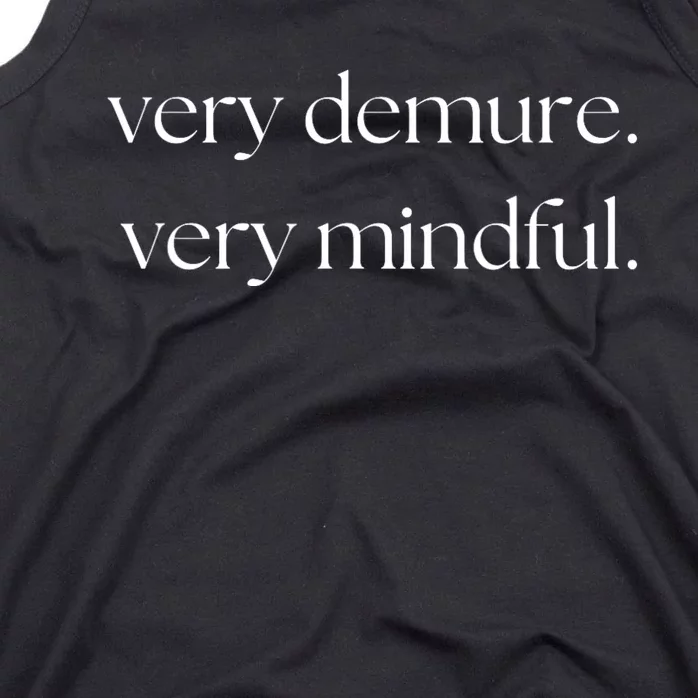 Very Demure Very Mindful Funny Trend Tank Top