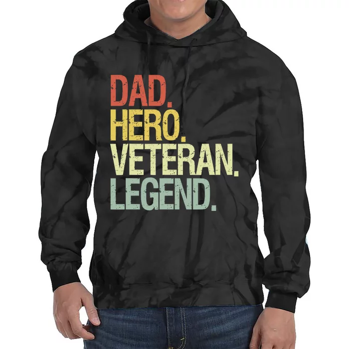 Veteran Dad Tie Dye Hoodie