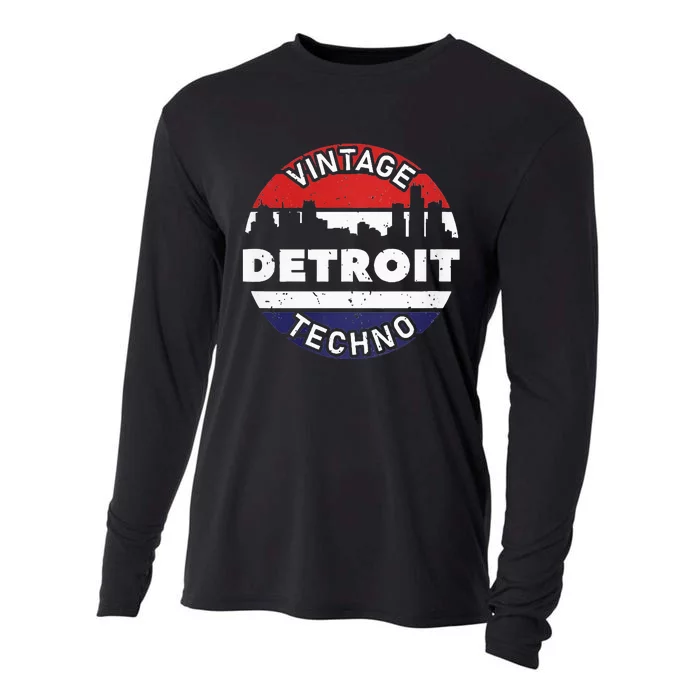 Vintage Detroit Cooling Performance Long Sleeve Crew