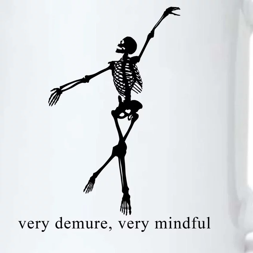 Very Demure Very Mindful Funny Skeleton Black Color Changing Mug