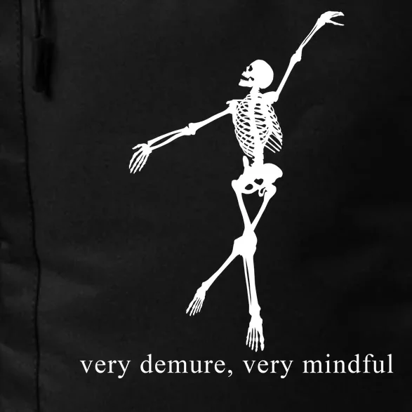 Very Demure Very Mindful Funny Skeleton Daily Commute Backpack