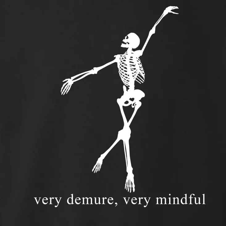 Very Demure Very Mindful Funny Skeleton Toddler Hoodie