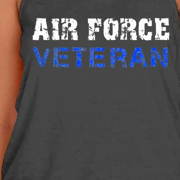 Veterans Distressed Women's Knotted Racerback Tank